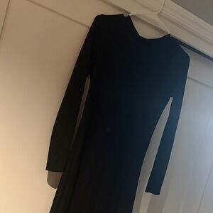 Zara Classic Black Long Sleeve Dress